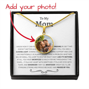 Mom Raised By Birth Flower Necklace - Love You This Much